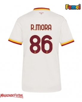 AS Roma Rodrigo Mora #86 Tricou Fotbal Replică 2026-27 Femei Deplasare AS Roma Rodrigo Mora #86 Tricou Fotbal Replică 2026-27 Femei Deplasare